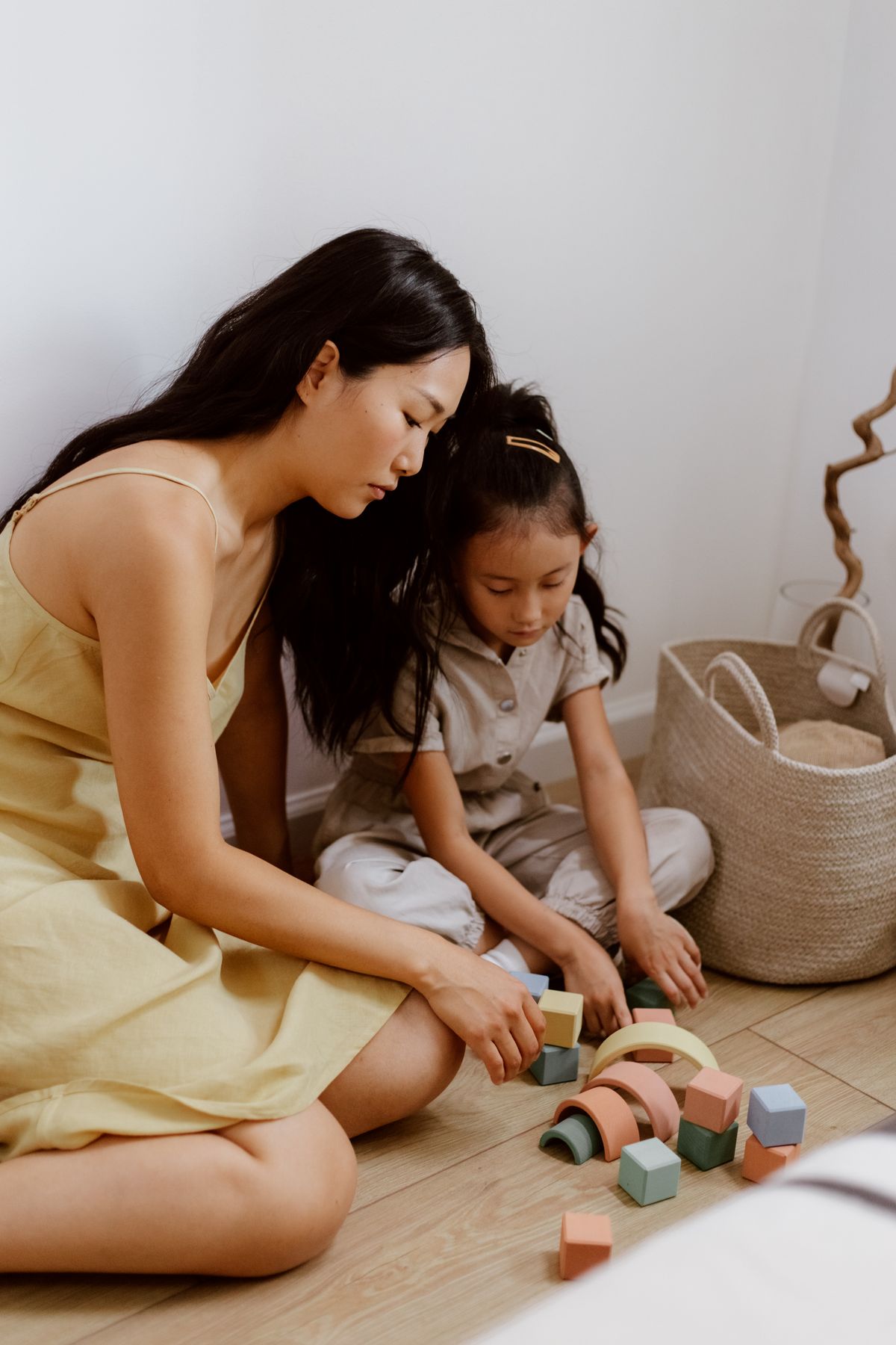 A specialist working one-to-one with a child during a calm session